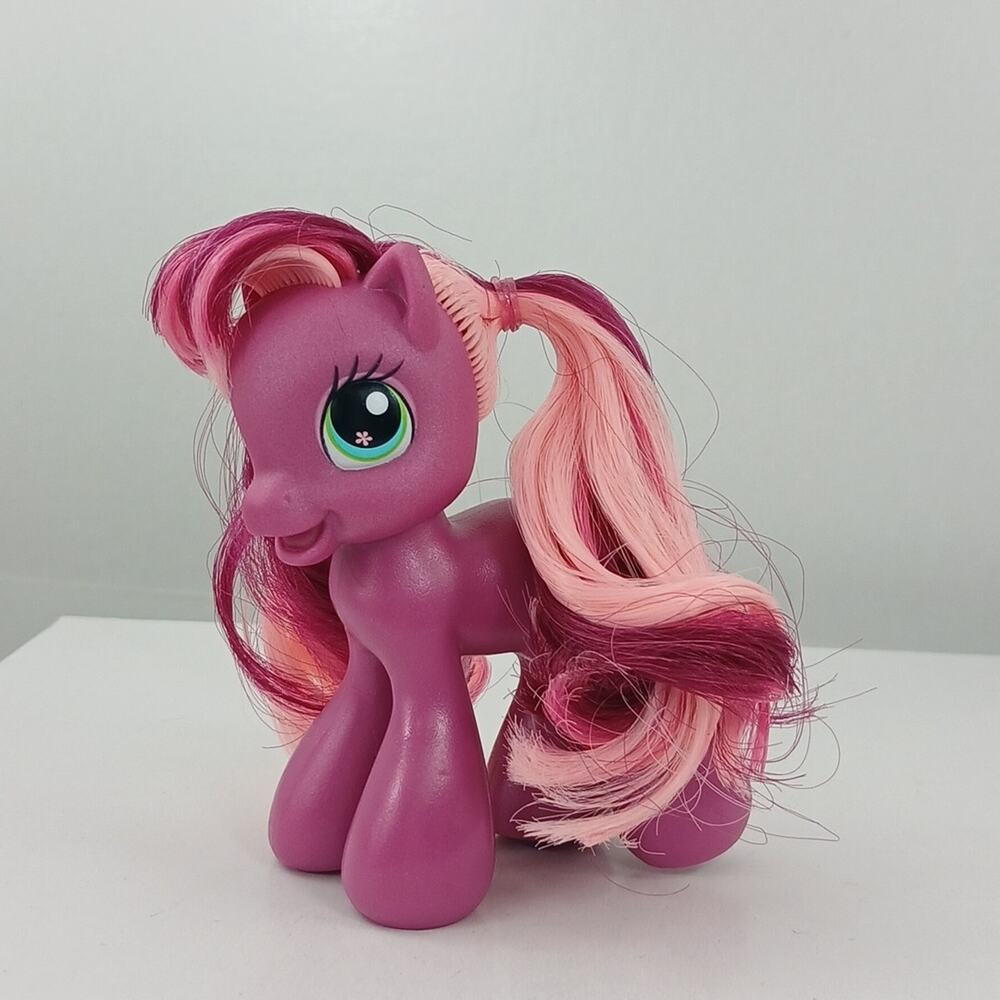 My Little Pony 2008 G 3.5 Cheerilee Dark Pink Pigtail Pony